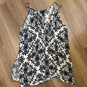 Daytrip Black and Cream Patterned Camisole